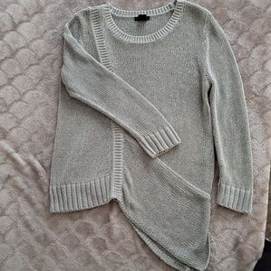 Club Monaco Metallic Asymmetrical Sweater size s